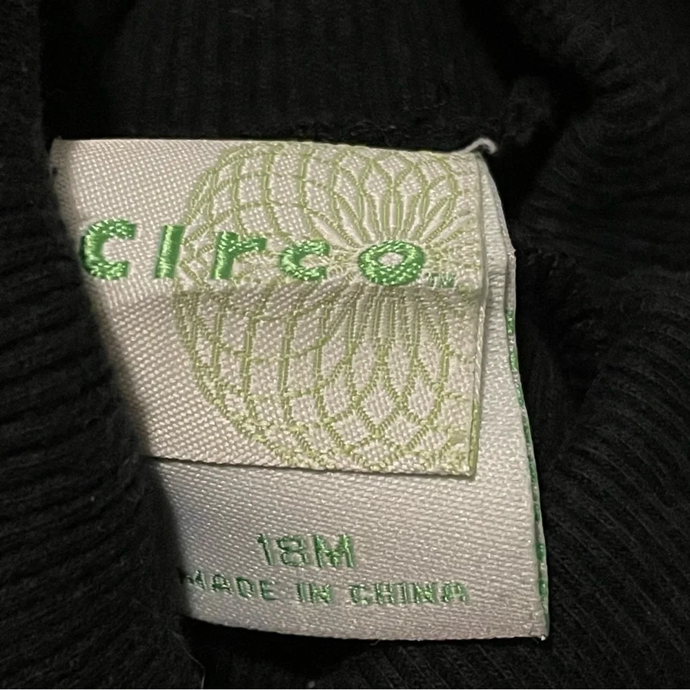 Baby Girls’ Circo Iowa Rhinestone Lettering Turtleneck Bodysuit Black Size 18M